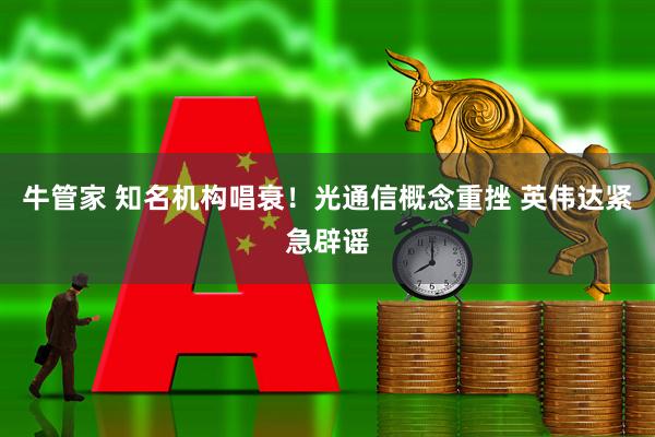 牛管家 知名机构唱衰！光通信概念重挫 英伟达紧急辟谣